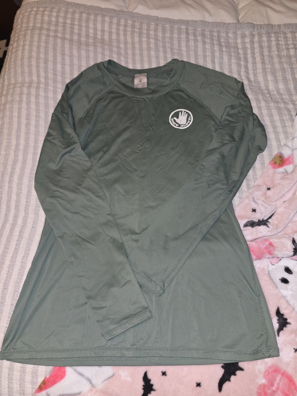 Body Glove Women's Long Sleeve Rash Guard - Muted Sage Size S